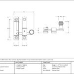 polished chrome beehive quadrant fastener narrow