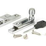 satin chrome beehive quadrant fastener narrow