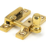 polished brass mushroom quadrant fastener narrow