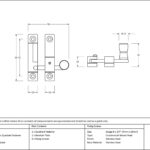 polished nickel mushroom quadrant fastener narrow