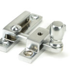 satin chrome mushroom quadrant fastener narrow
