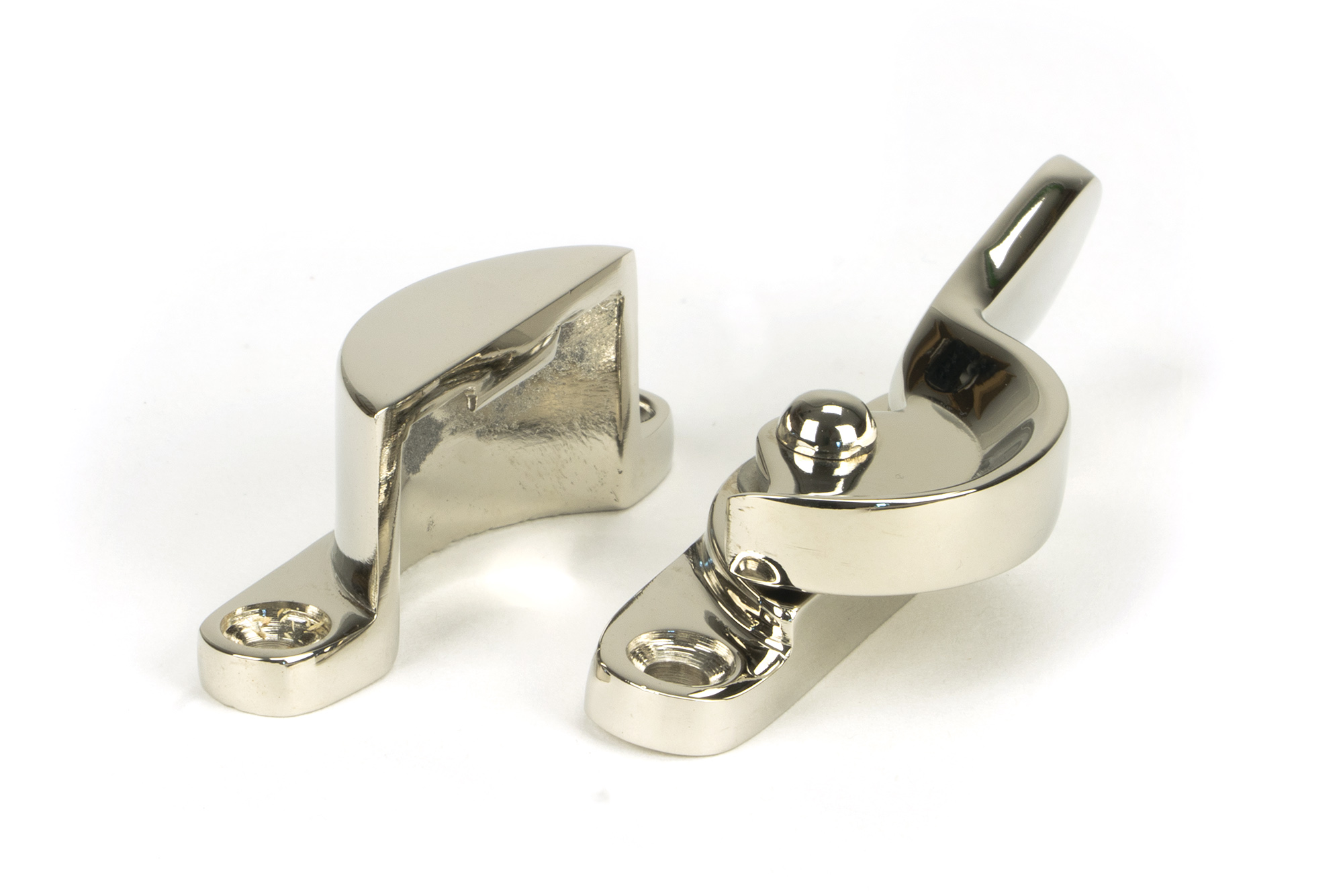 polished nickel fitch fastener