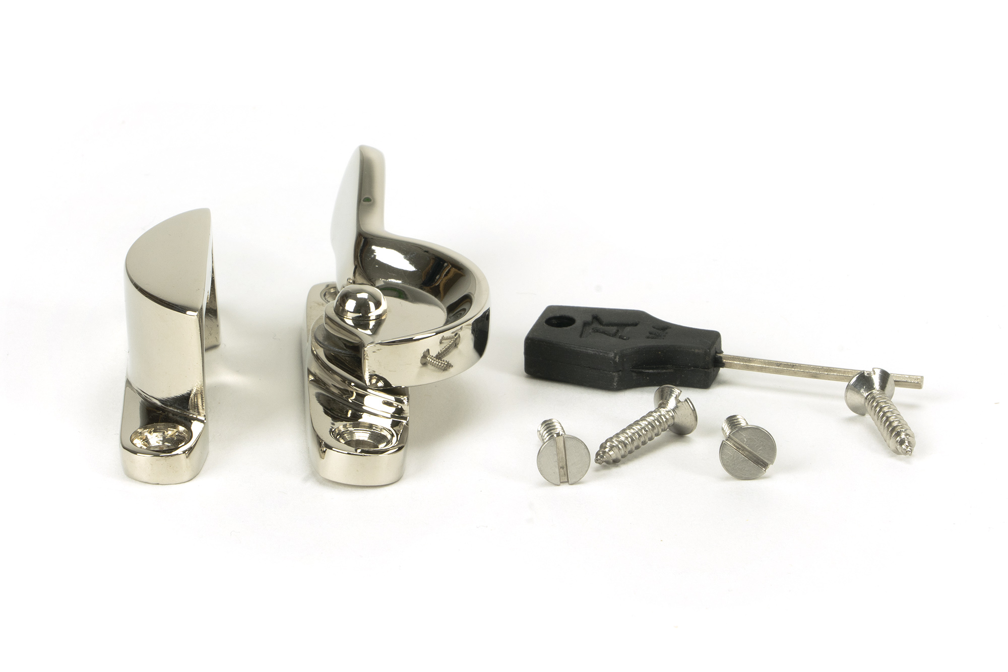 polished nickel fitch fastener