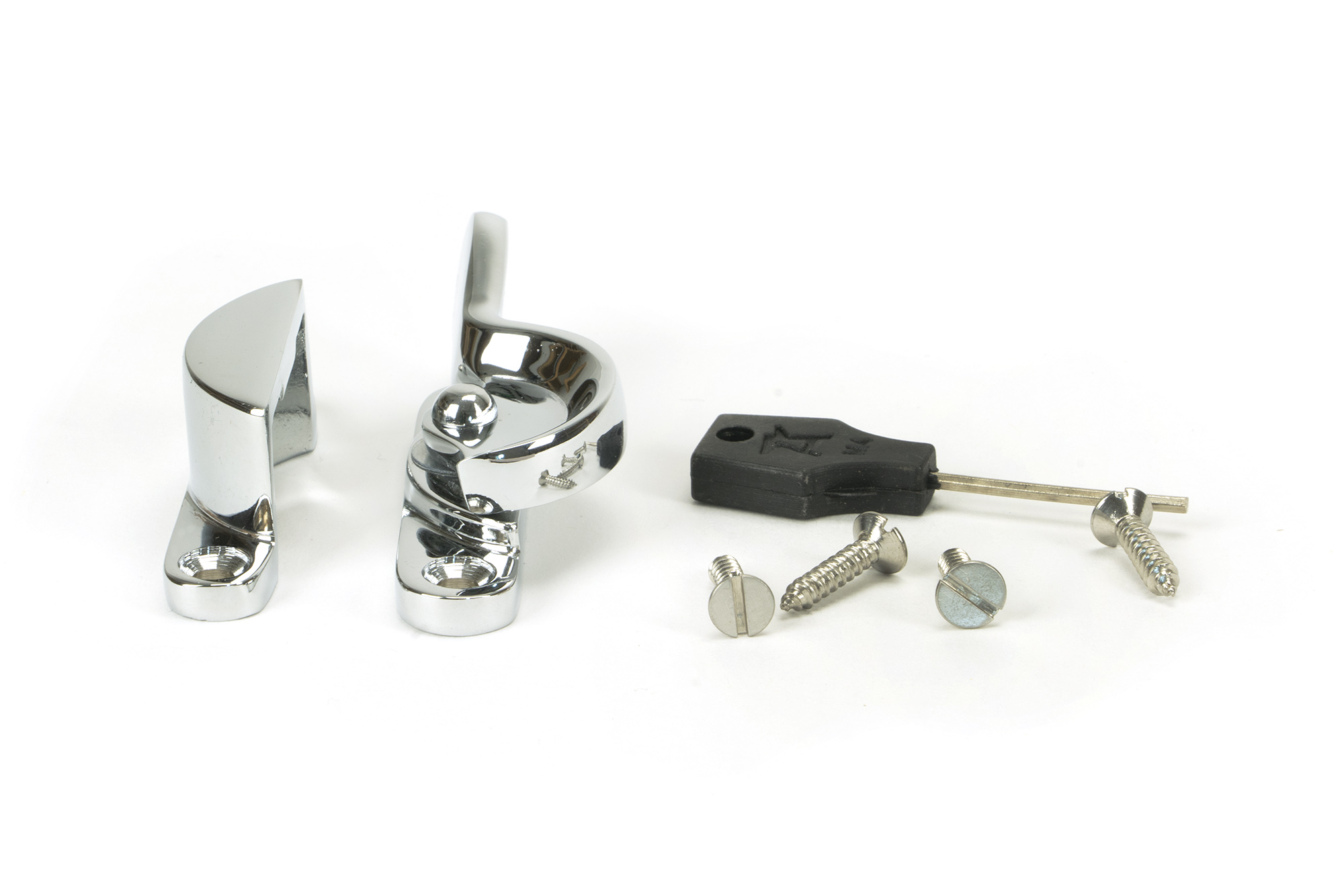 polished chrome fitch fastener
