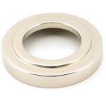 polished nickel newbury lever on rose set (art deco)