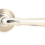 polished nickel newbury lever on rose set (beehive)