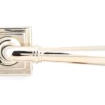 polished nickel newbury lever on rose set (square)