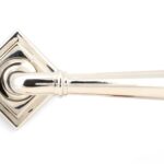 polished nickel newbury lever on rose set (square)