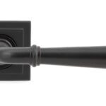 aged bronze newbury lever on rose set (square)