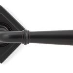 aged bronze newbury lever on rose set (square)