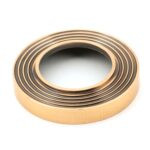 polished bronze newbury lever on rose set (beehive)