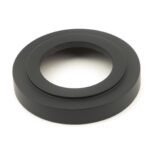 aged bronze brompton lever on rose set (art deco)