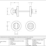 aged bronze round thumbturn set (plain)
