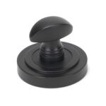 aged bronze round thumbturn set (art deco)