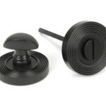 aged bronze round thumbturn set (beehive)