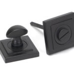 aged bronze round thumbturn set (square)