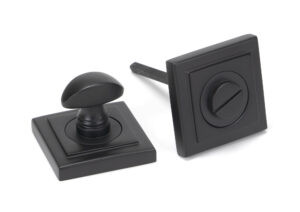 aged bronze round thumbturn set (square)