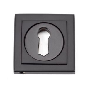 aged bronze round escutcheon (square)