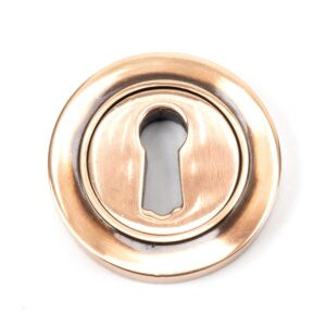 polished bronze round escutcheon (plain)