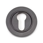 aged bronze round euro escutcheon (plain)