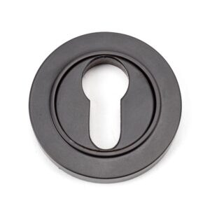 aged bronze round euro escutcheon (plain)