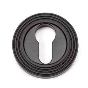 aged bronze round euro escutcheon (beehive)