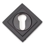 aged bronze round euro escutcheon (square)