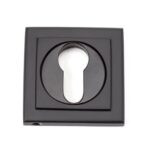 aged bronze round euro escutcheon (square)