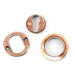 polished bronze round euro escutcheon (plain)