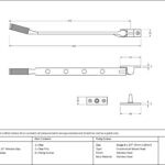 polished nickel 10" brompton stay