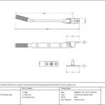 black 8" brompton stay