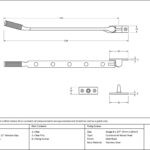 matt black 12" brompton stay