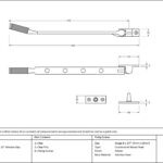 pewter 10" brompton stay