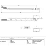 pewter 12" brompton stay