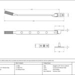 aged bronze 10" brompton stay