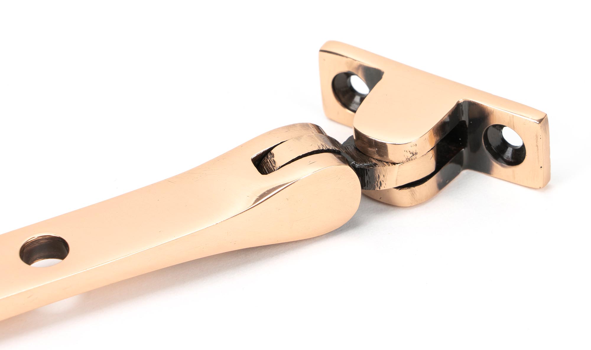 polished bronze 12" brompton stay