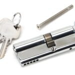 polished chrome 35t/45 5pin euro cylinder/thumbturn