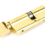 lacquered brass 35/45t 5pin euro cylinder/thumbturn