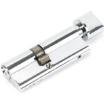 polished chrome 35/45t 5pin euro cylinder/thumbturn