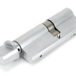 satin chrome 35/45t 5pin euro cylinder/thumbturn