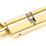 lacquered brass 45/45 5pin euro cylinder/thumbturn