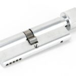 polished chrome 45/45 5pin euro cylinder/thumbturn