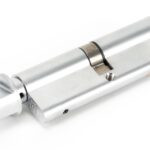 satin chrome 45/45 5pin euro cylinder/thumbturn
