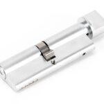 satin chrome 45/45 5pin euro cylinder/thumbturn