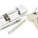 satin chrome 30/30 5pin euro cylinder/thumbturn ka