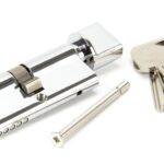 polished chrome 35/35 5pin euro cylinder/thumbturn ka