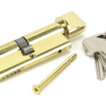 lacquered brass 40/40 5pin euro cylinder/thumbturn ka