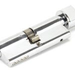 polished chrome 40/40 5pin euro cylinder/thumbturn ka