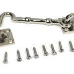 polished nickel 4" traditional cabin hook