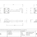 polished nickel 4" traditional cabin hook